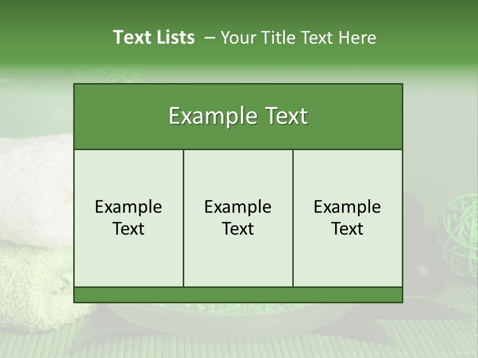 Towel Skincare Aroma PowerPoint Template