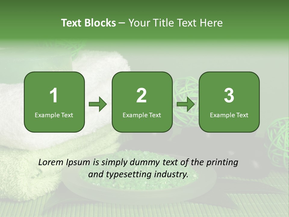 Towel Skincare Aroma PowerPoint Template