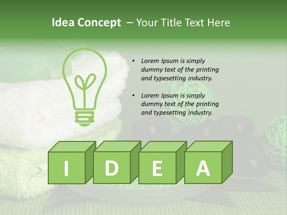 Towel Skincare Aroma PowerPoint Template