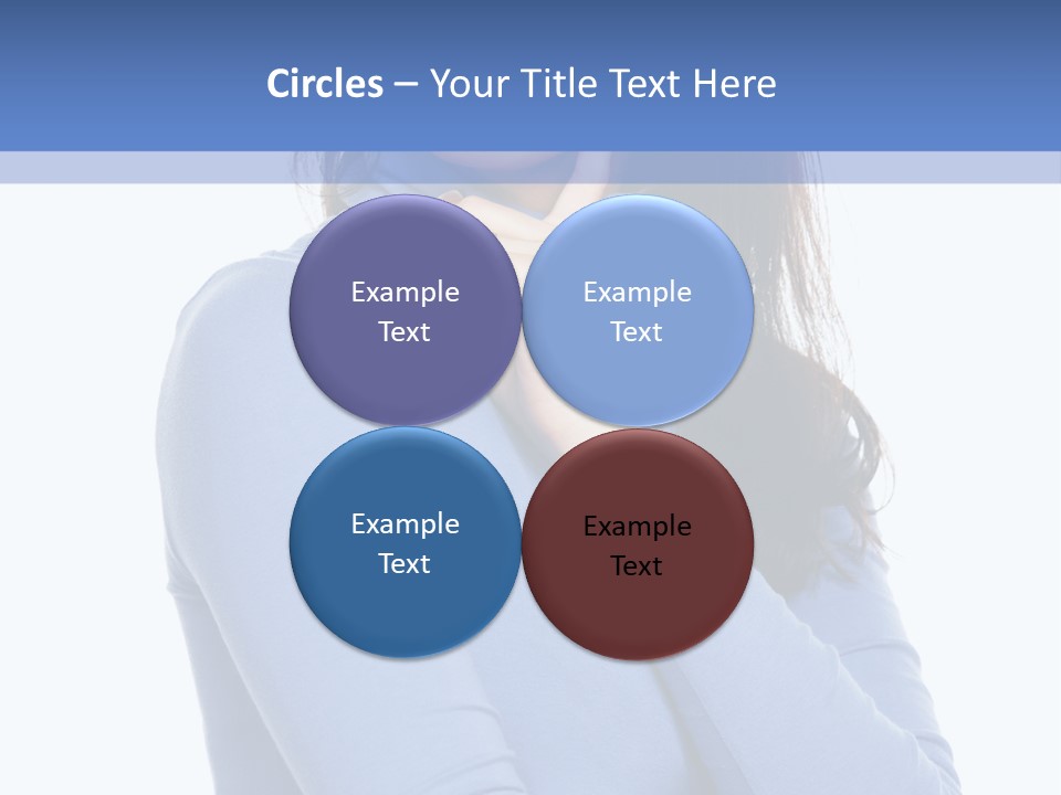 Thinking Woman Teen PowerPoint Template