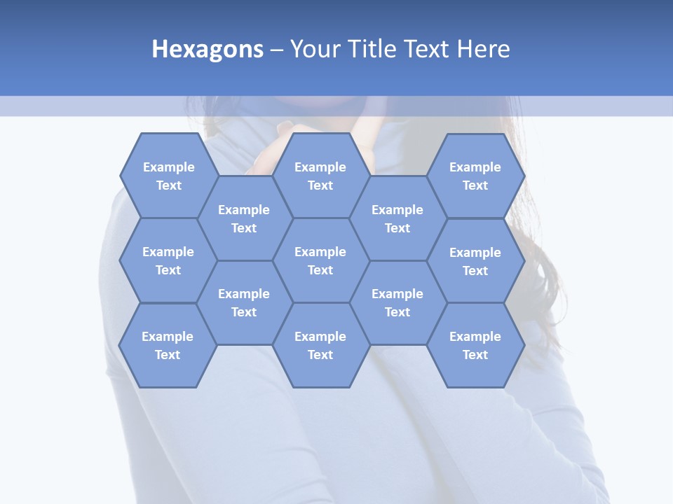 Thinking Woman Teen PowerPoint Template