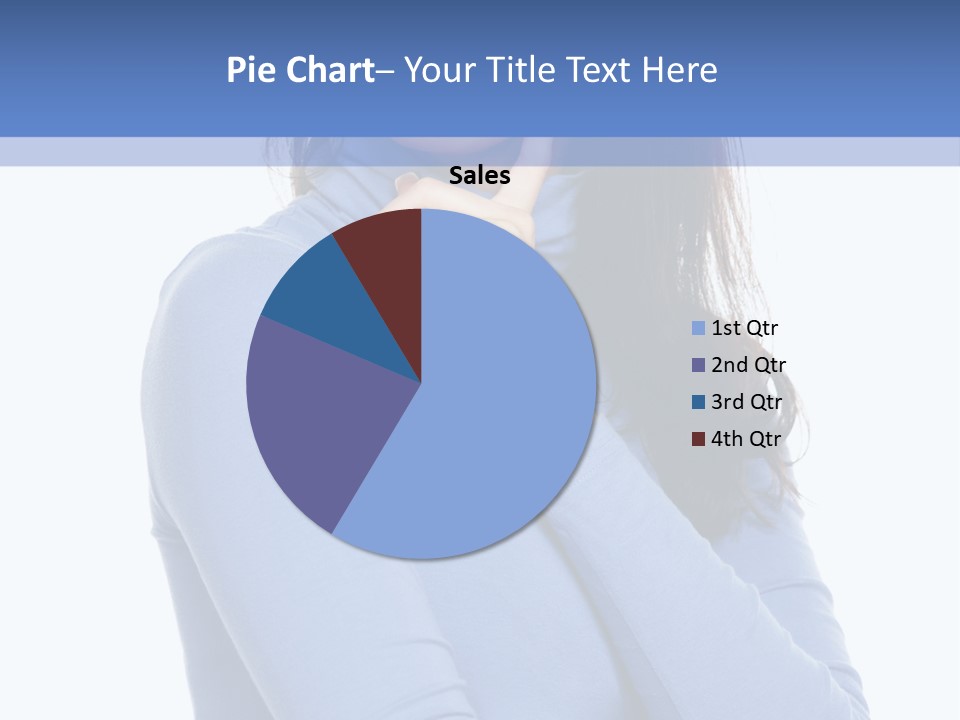 Thinking Woman Teen PowerPoint Template