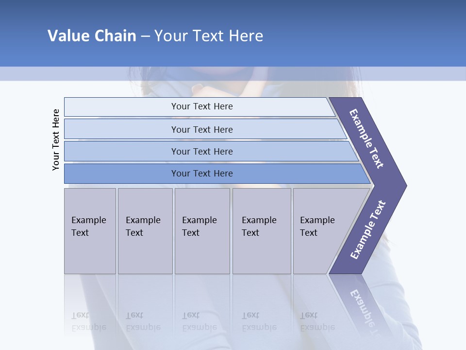 Thinking Woman Teen PowerPoint Template