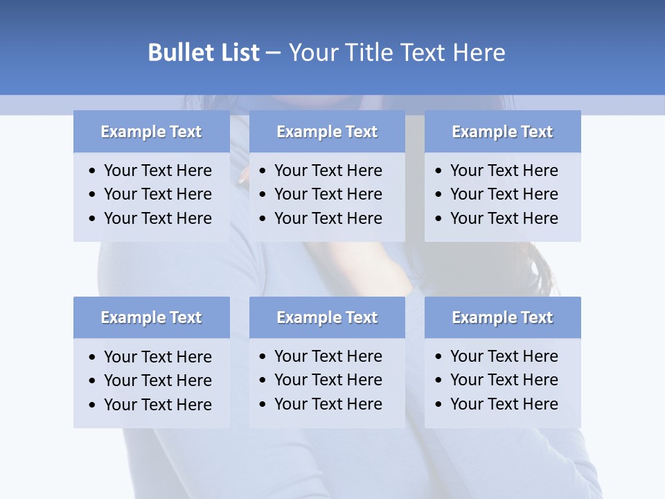 Thinking Woman Teen PowerPoint Template