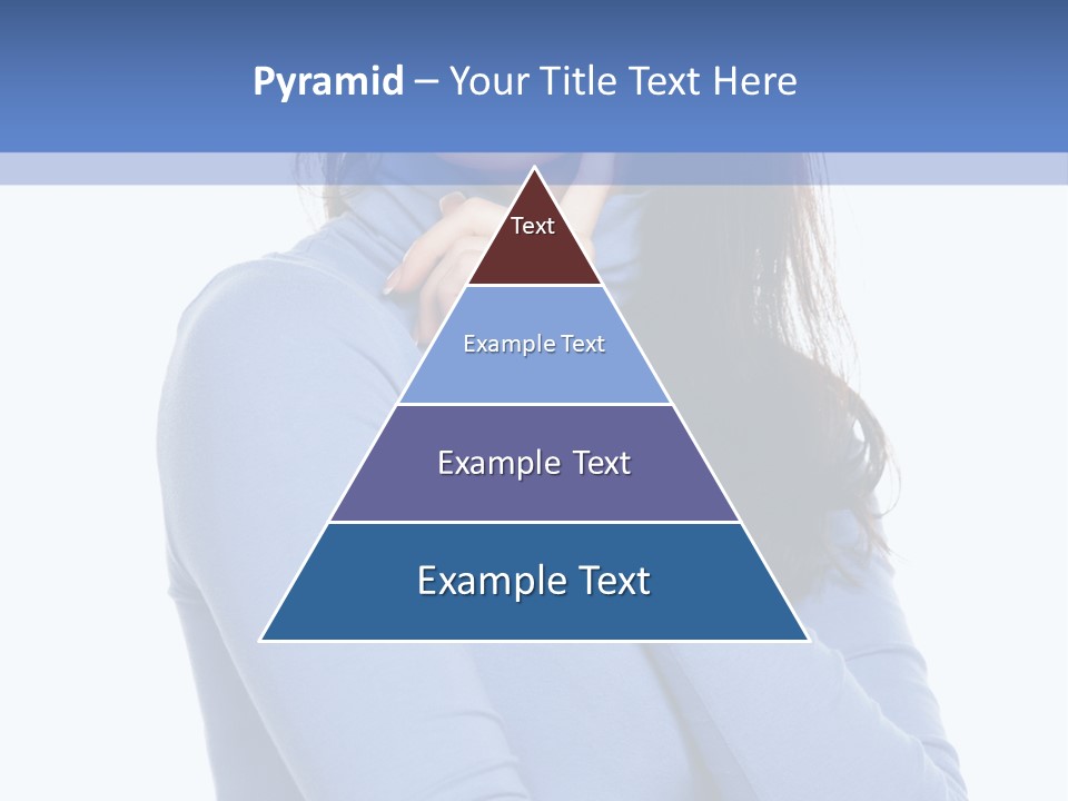 Thinking Woman Teen PowerPoint Template