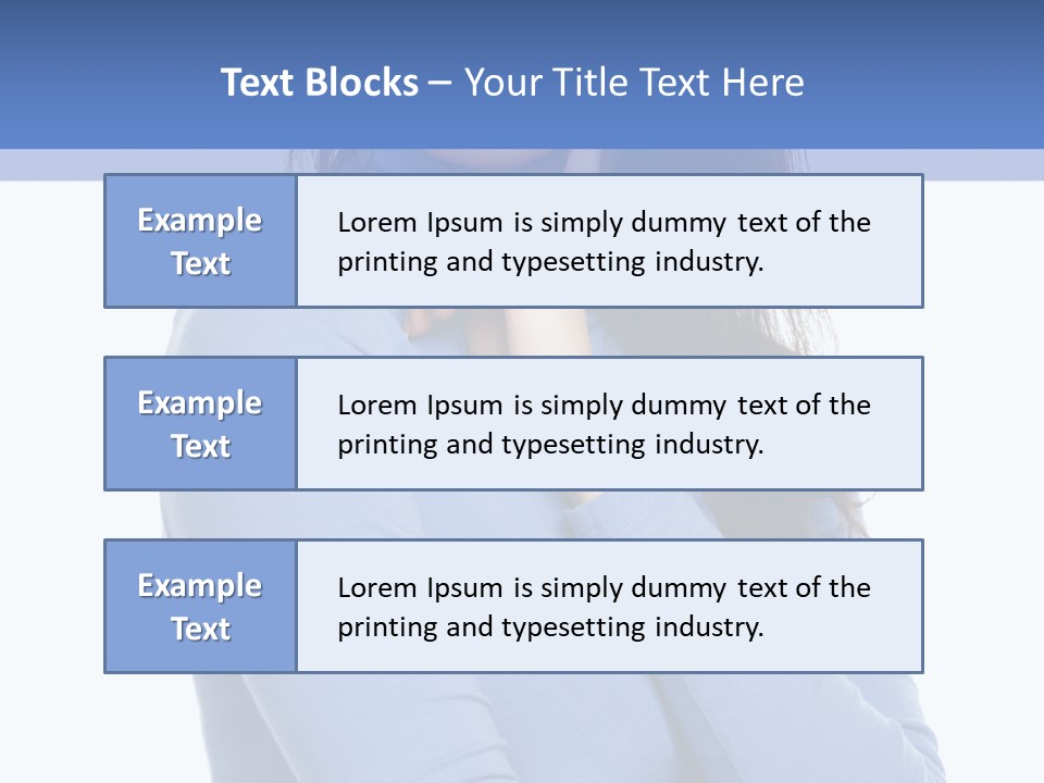 Thinking Woman Teen PowerPoint Template