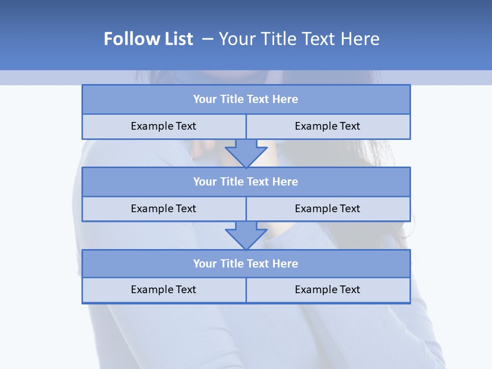 Thinking Woman Teen PowerPoint Template