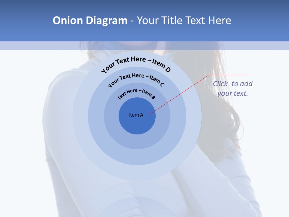 Thinking Woman Teen PowerPoint Template