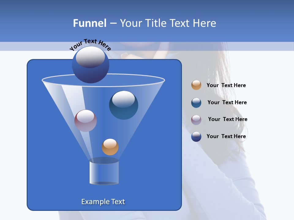 Thinking Woman Teen PowerPoint Template