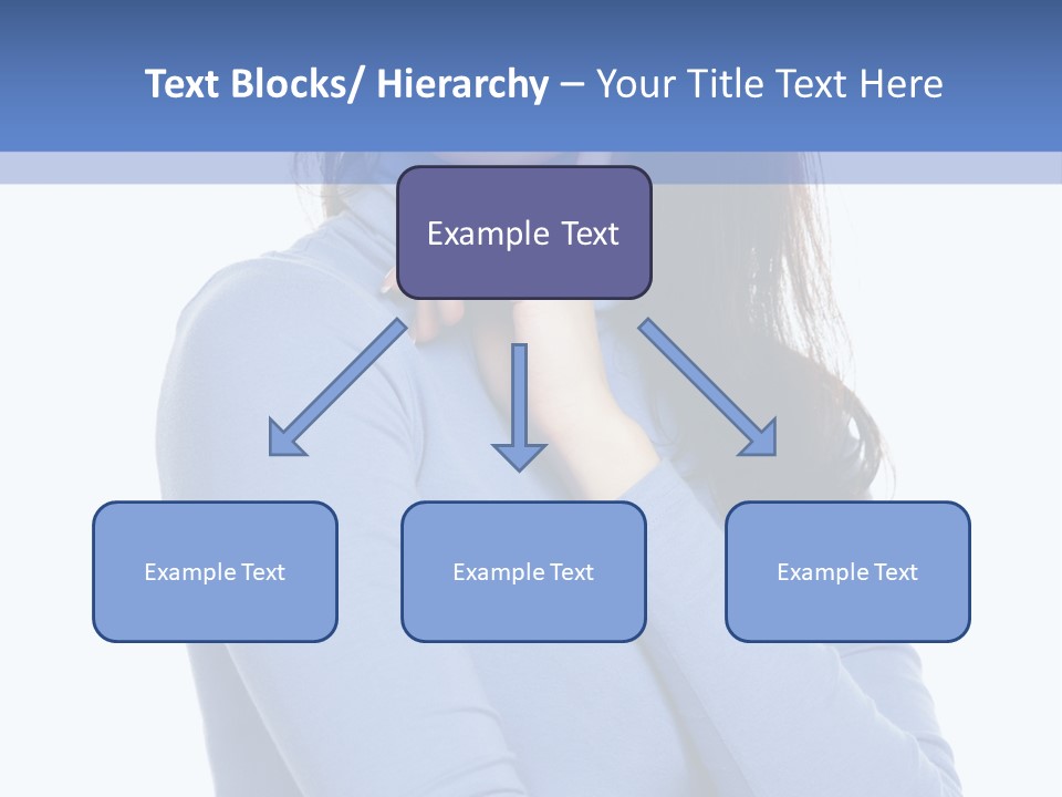 Thinking Woman Teen PowerPoint Template