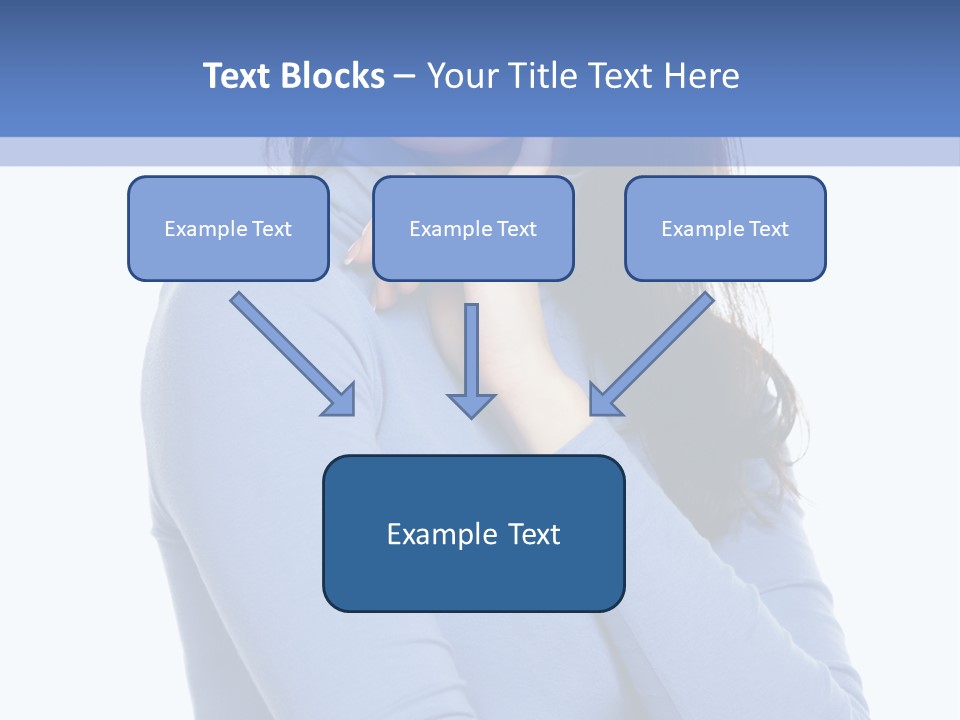 Thinking Woman Teen PowerPoint Template
