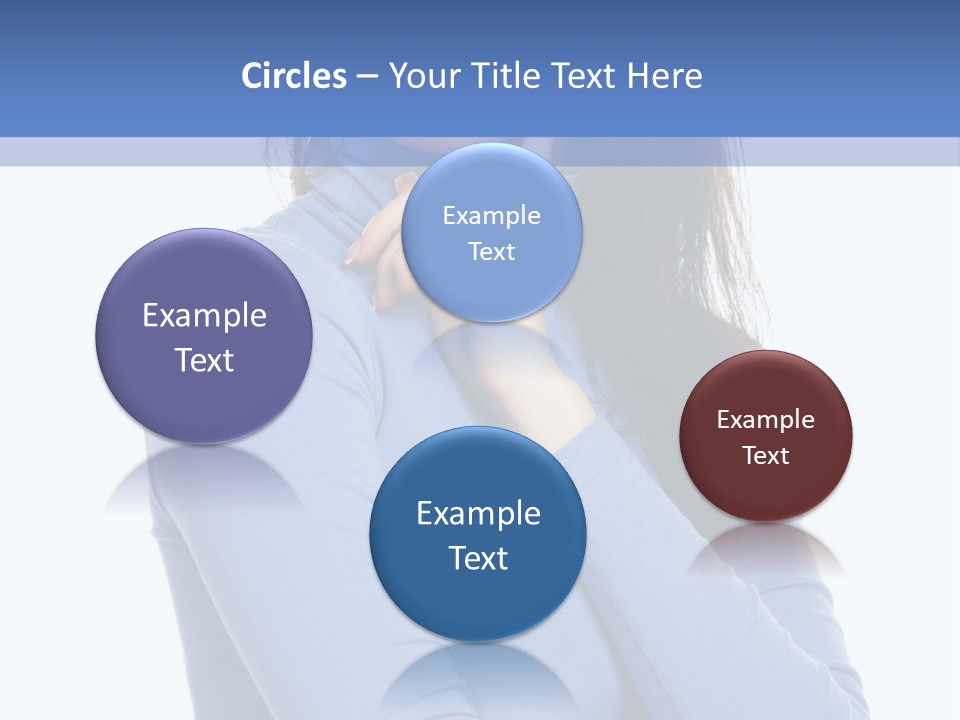 Thinking Woman Teen PowerPoint Template