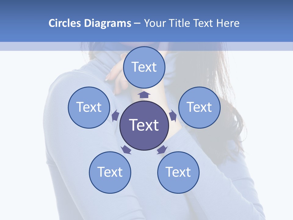 Thinking Woman Teen PowerPoint Template