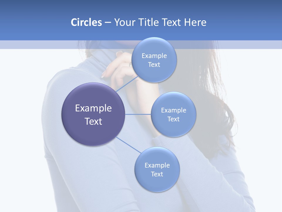 Thinking Woman Teen PowerPoint Template