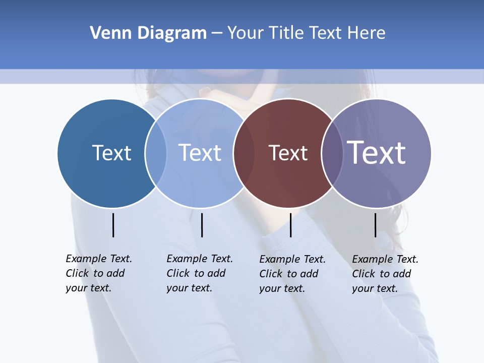 Thinking Woman Teen PowerPoint Template