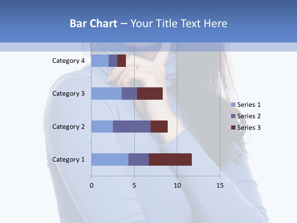 Thinking Woman Teen PowerPoint Template