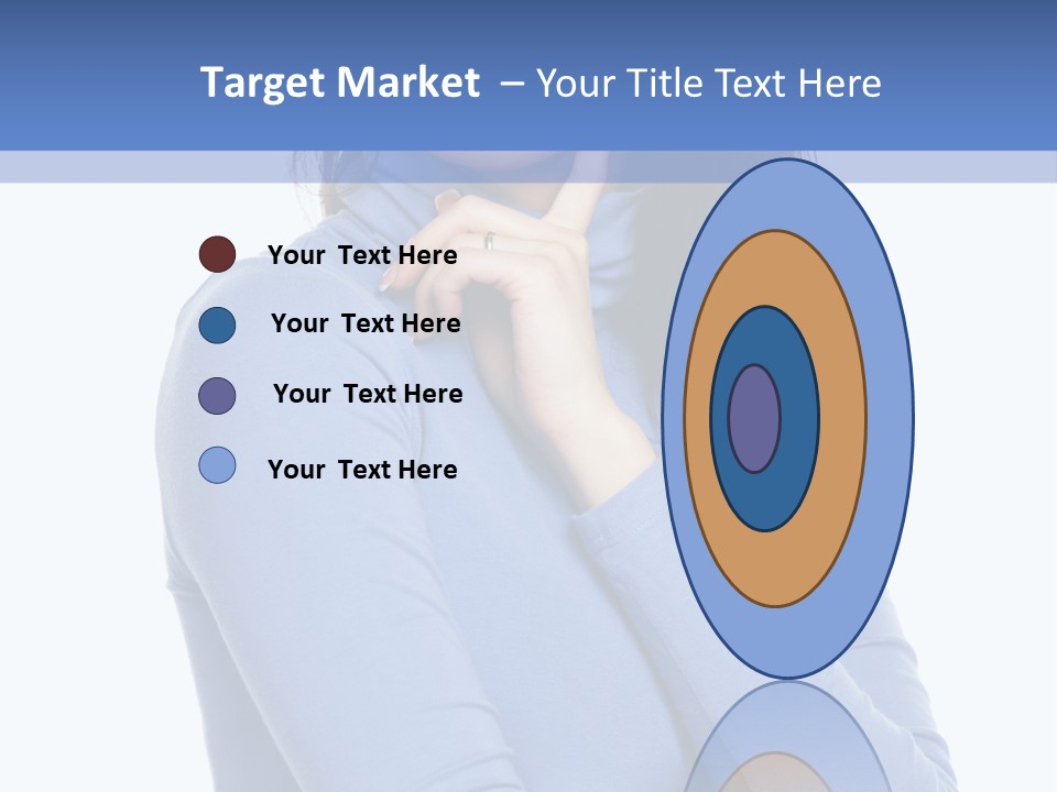 Thinking Woman Teen PowerPoint Template