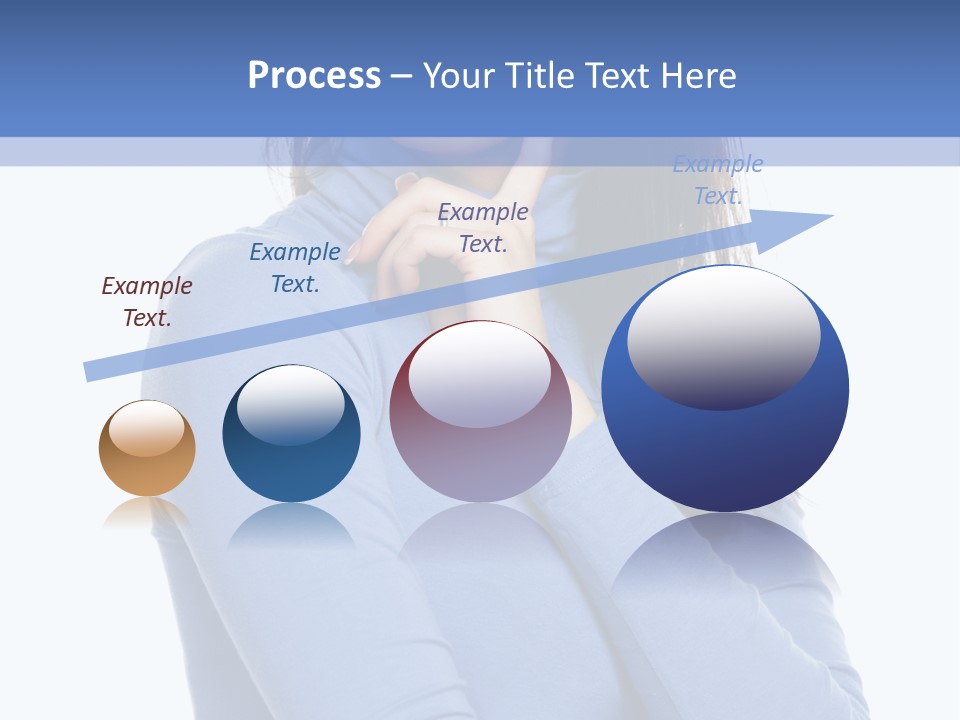 Thinking Woman Teen PowerPoint Template