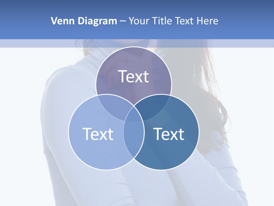 Thinking Woman Teen PowerPoint Template