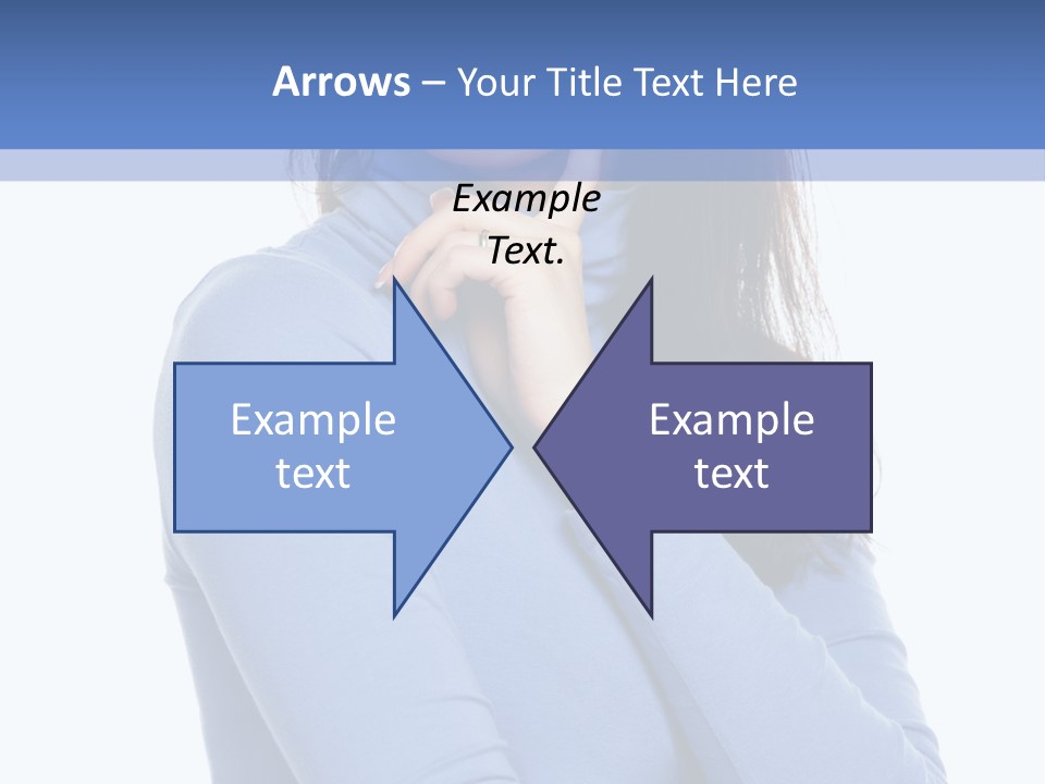 Thinking Woman Teen PowerPoint Template