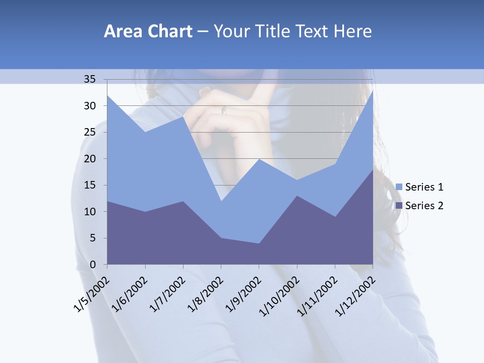 Thinking Woman Teen PowerPoint Template