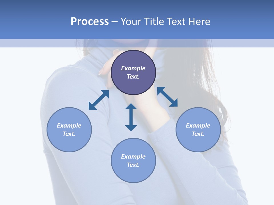Thinking Woman Teen PowerPoint Template