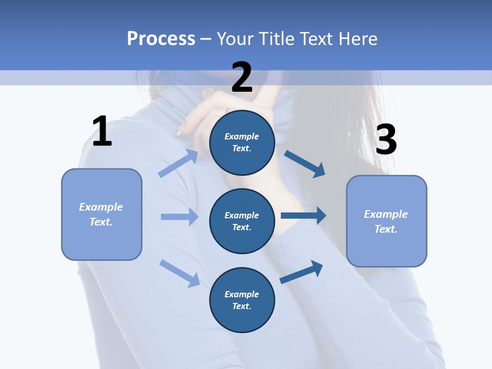 Thinking Woman Teen PowerPoint Template