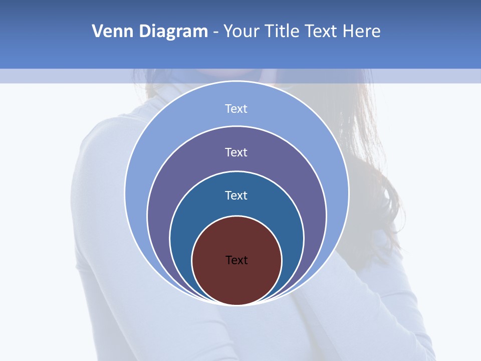 Thinking Woman Teen PowerPoint Template