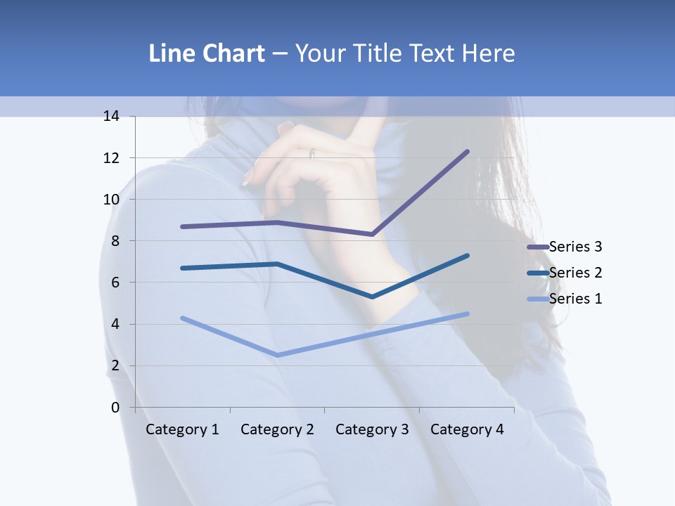 Thinking Woman Teen PowerPoint Template