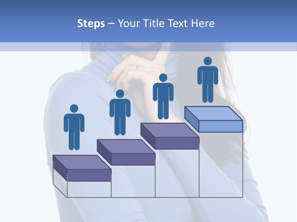 Thinking Woman Teen PowerPoint Template