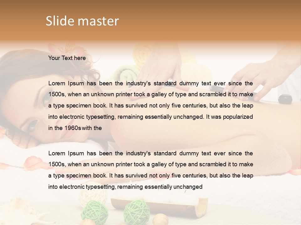 Massage Relax Beautiful PowerPoint Template