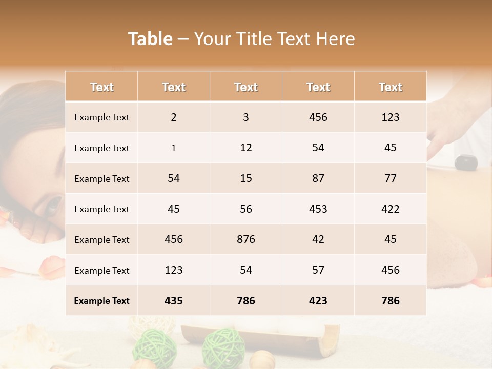 Massage Relax Beautiful PowerPoint Template