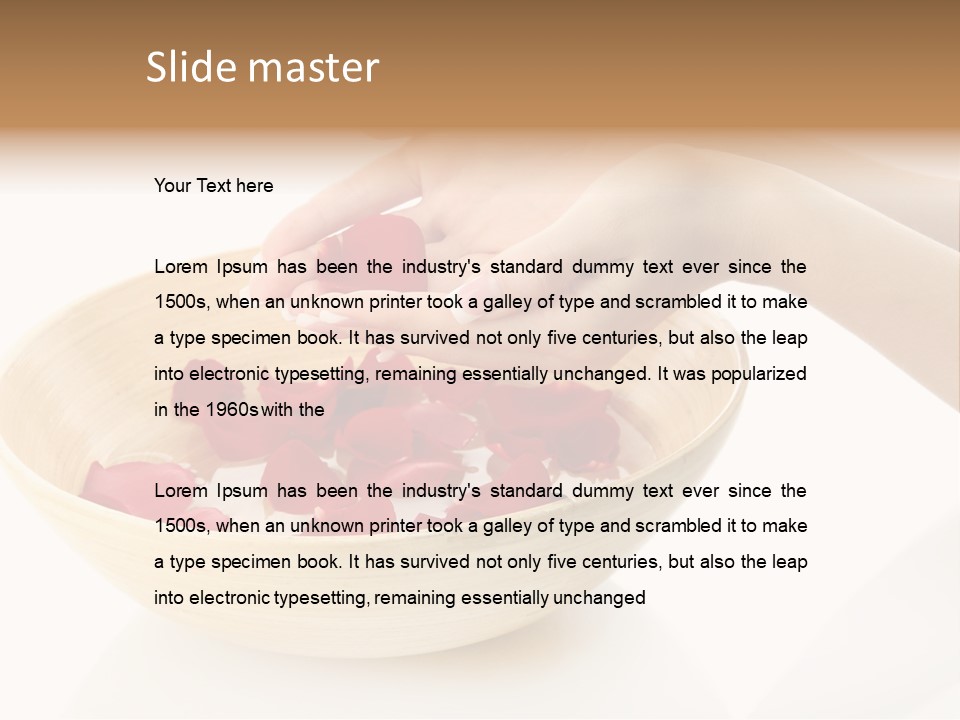 Girl Treat Relax PowerPoint Template