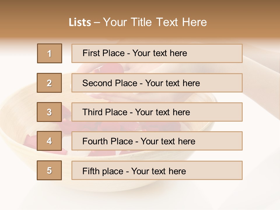 Girl Treat Relax PowerPoint Template