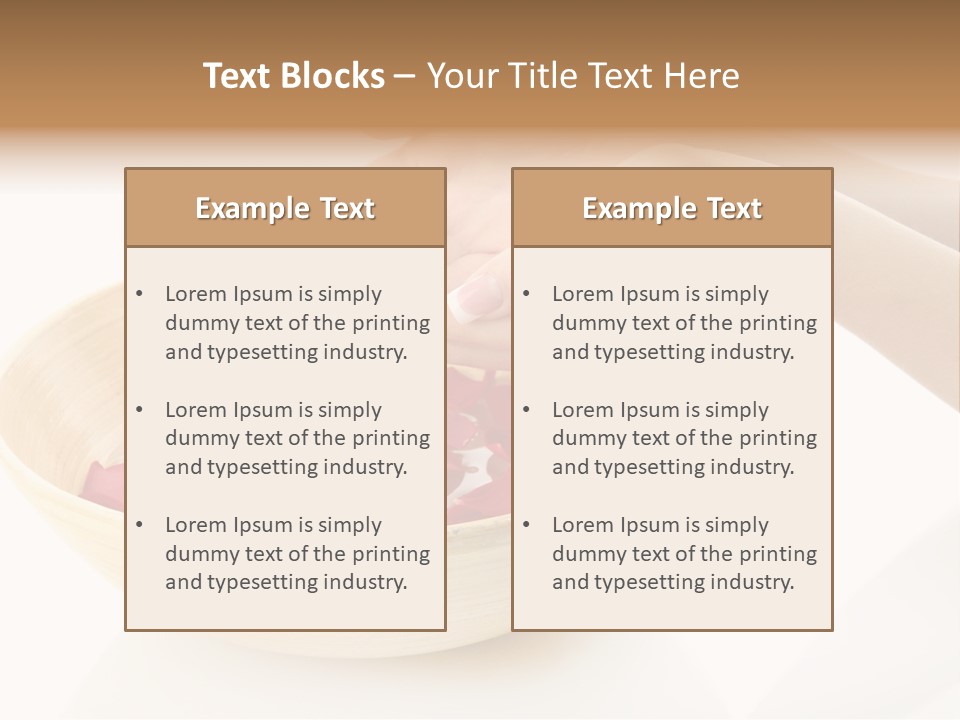 Girl Treat Relax PowerPoint Template