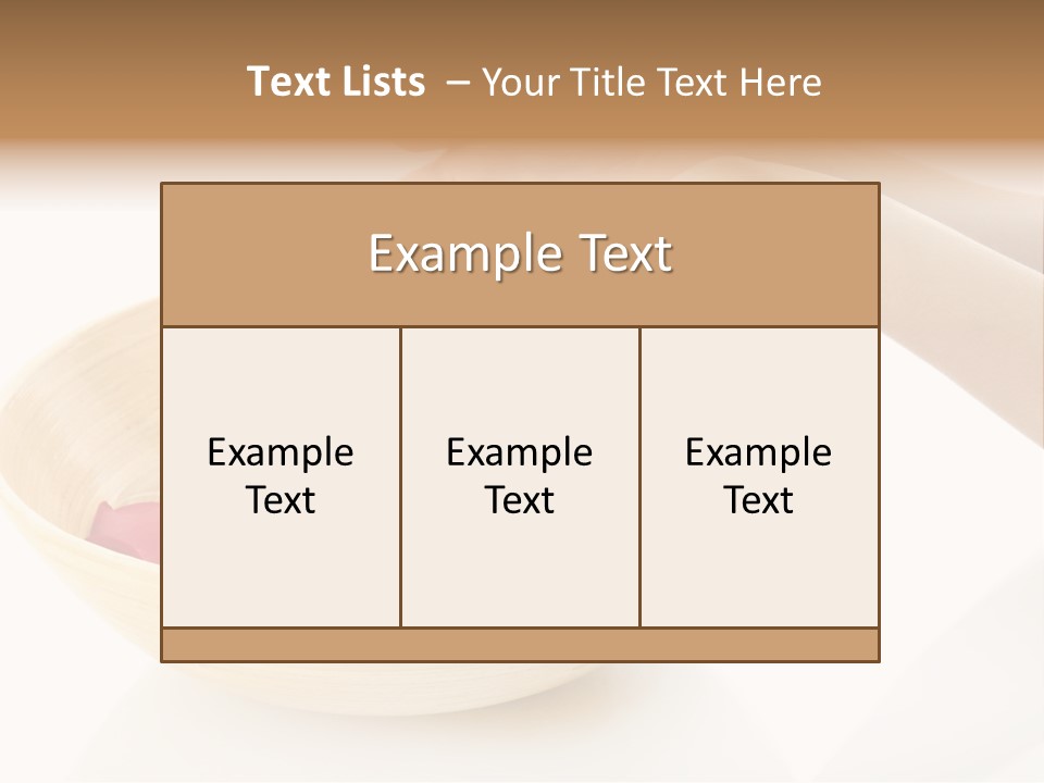 Girl Treat Relax PowerPoint Template