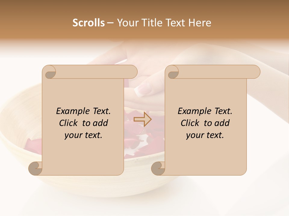 Girl Treat Relax PowerPoint Template