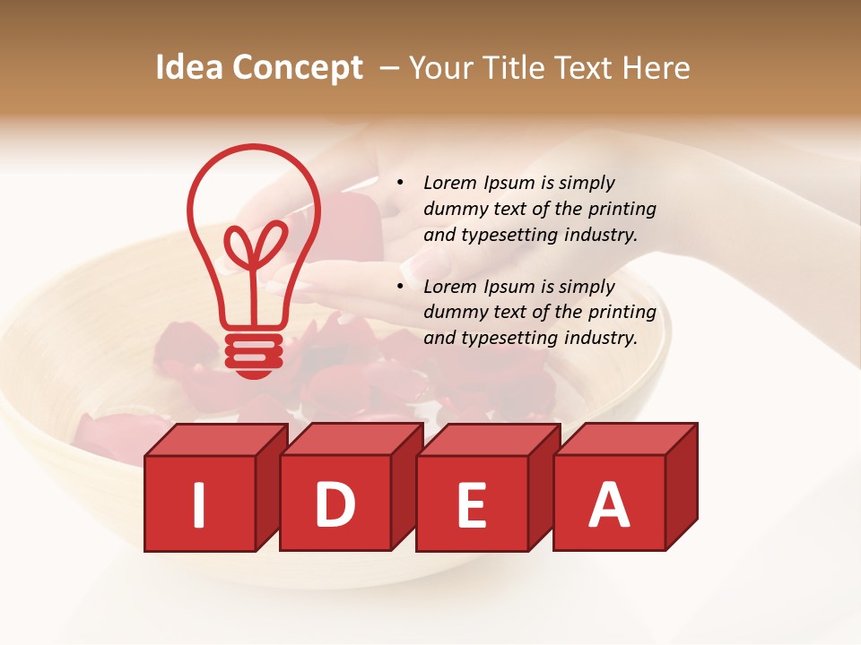 Girl Treat Relax PowerPoint Template