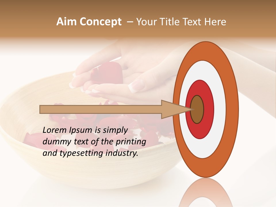 Girl Treat Relax PowerPoint Template