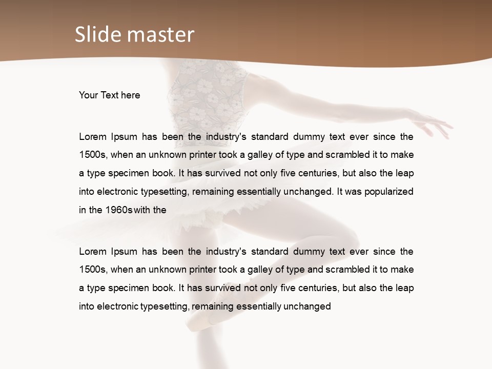 Balance Sensuality Silhouette PowerPoint Template