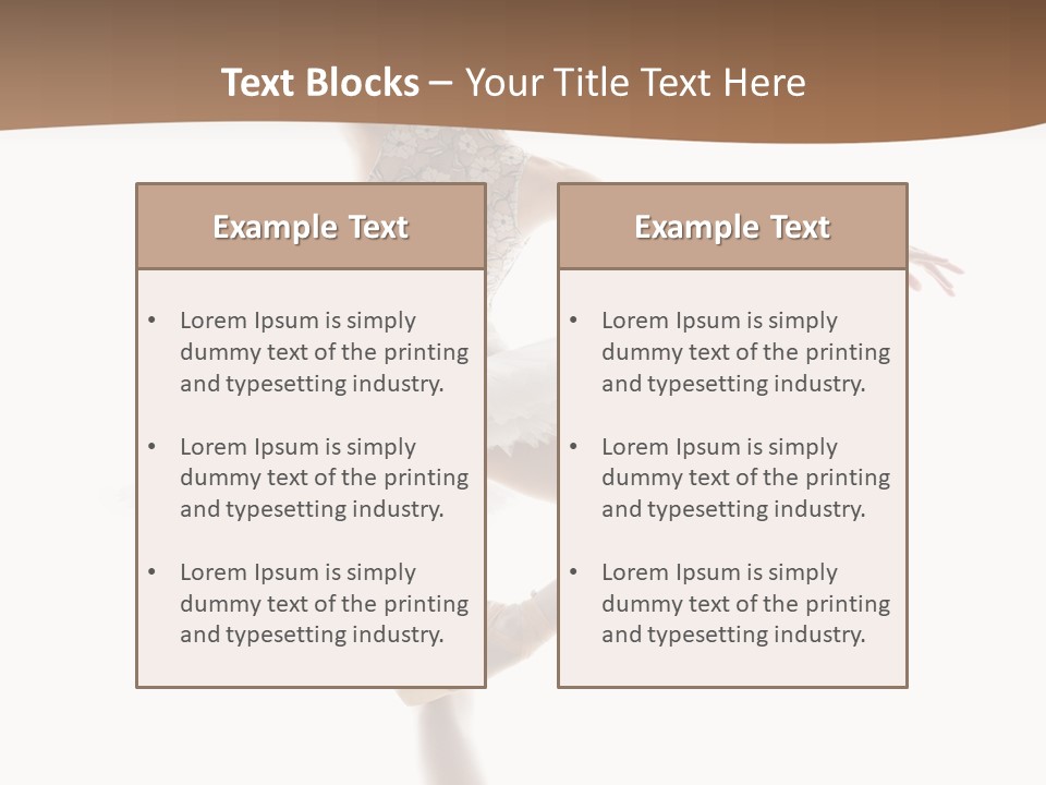 Balance Sensuality Silhouette PowerPoint Template
