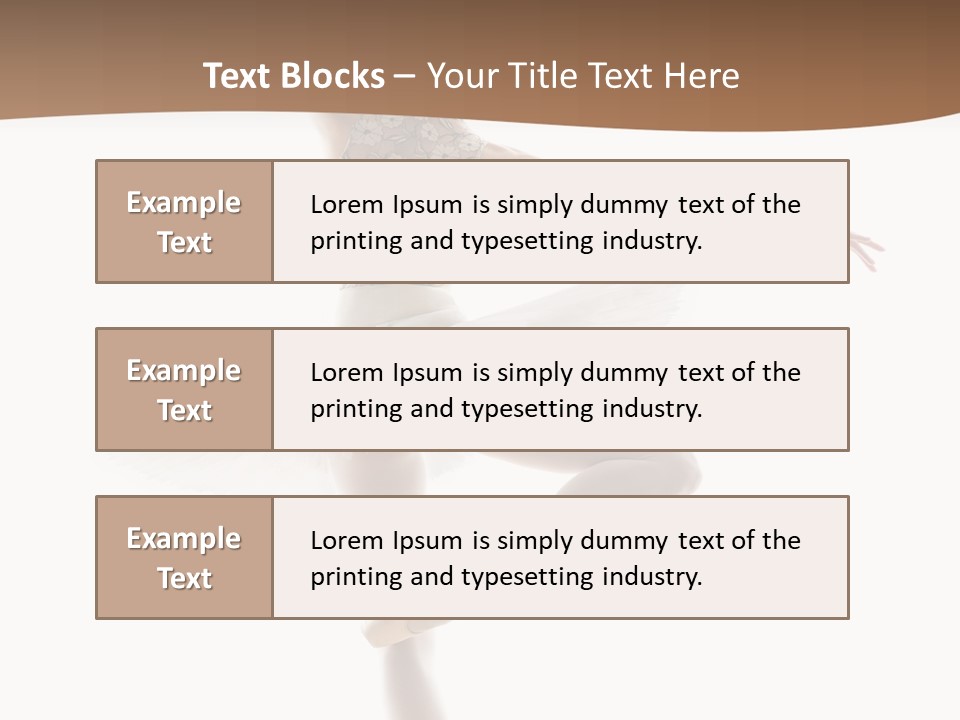 Balance Sensuality Silhouette PowerPoint Template