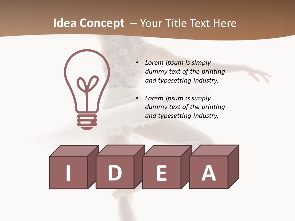 Balance Sensuality Silhouette PowerPoint Template