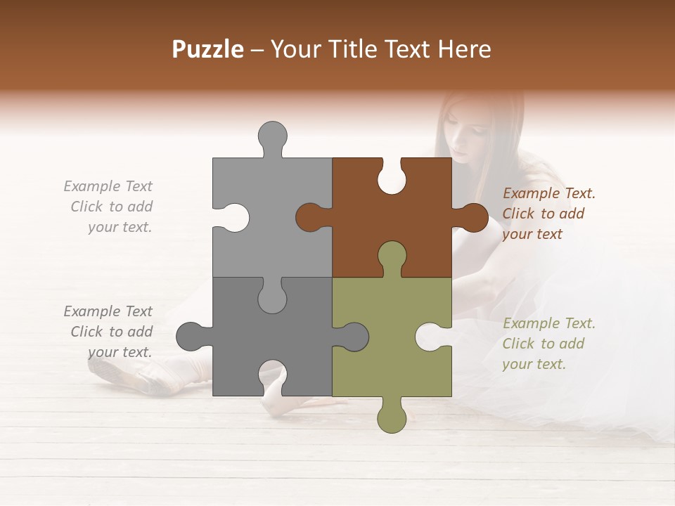 Boot Foot Ballerina PowerPoint Template