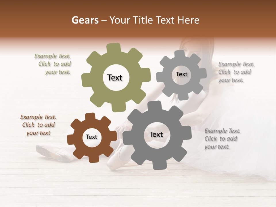 Boot Foot Ballerina PowerPoint Template