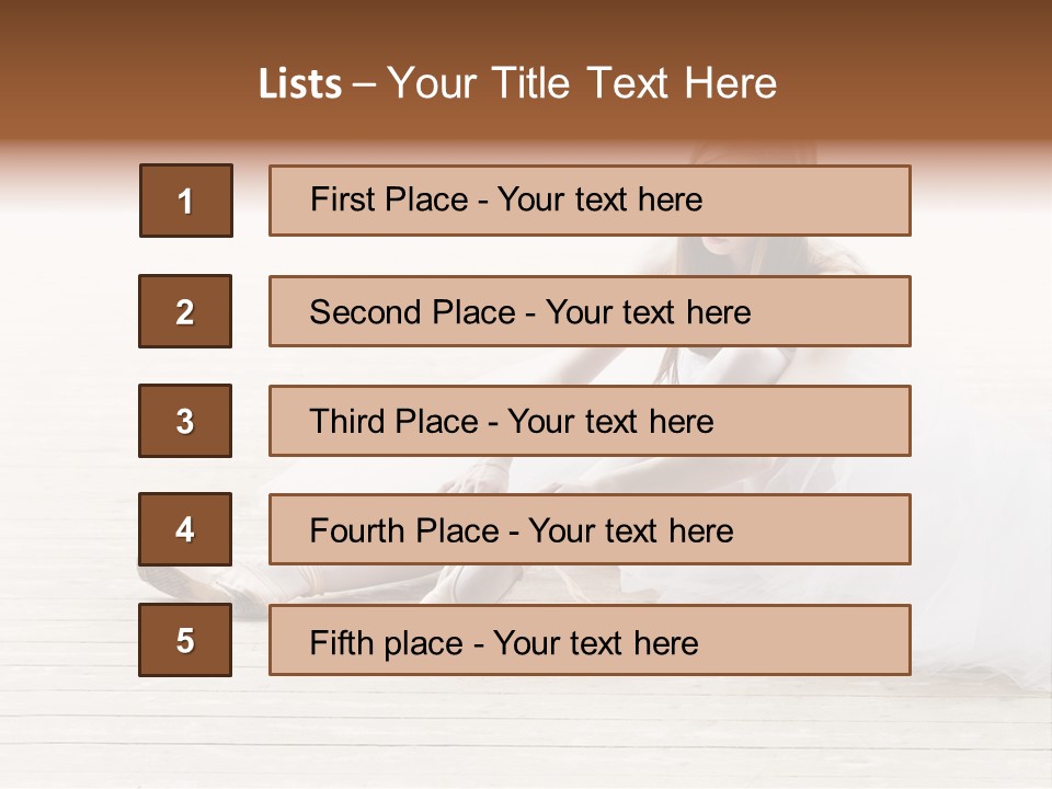 Boot Foot Ballerina PowerPoint Template