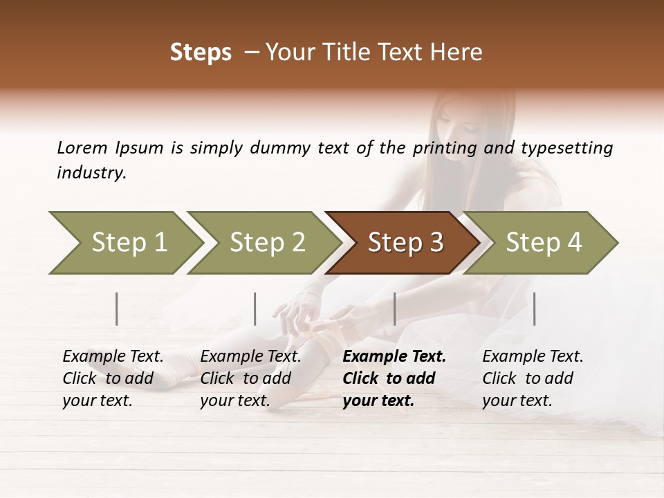 Boot Foot Ballerina PowerPoint Template
