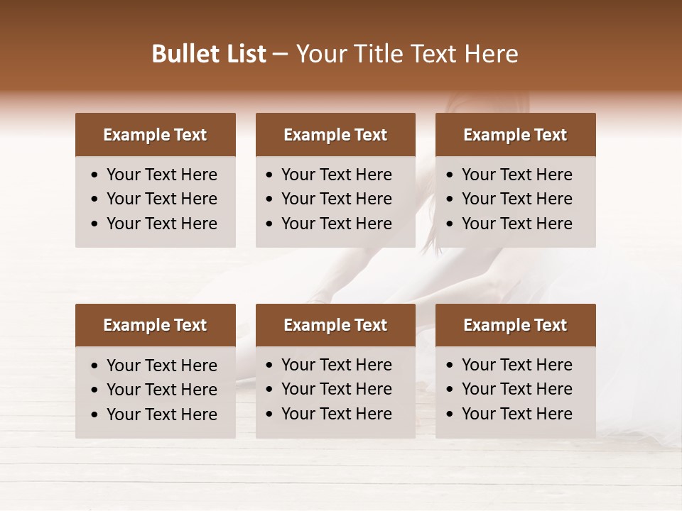 Boot Foot Ballerina PowerPoint Template