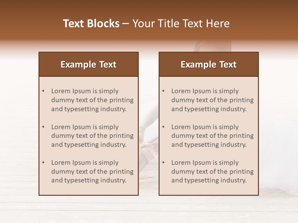 Boot Foot Ballerina PowerPoint Template