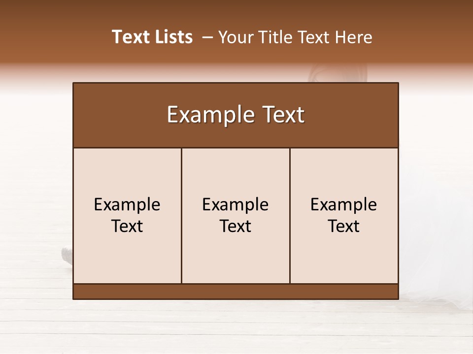 Boot Foot Ballerina PowerPoint Template